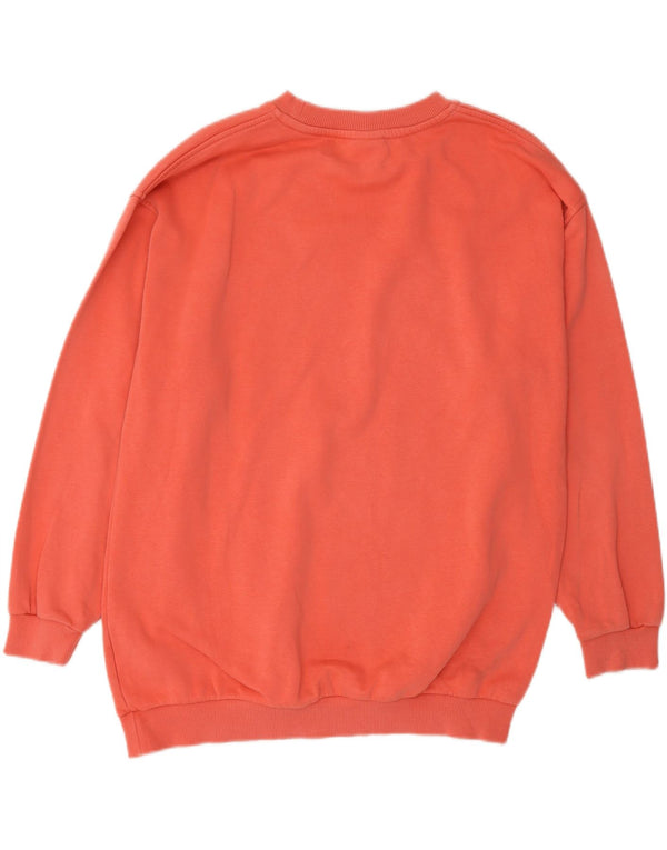 Pulover supradimensionat pentru fete Nike 13-14 ani XL bumbac portocaliu