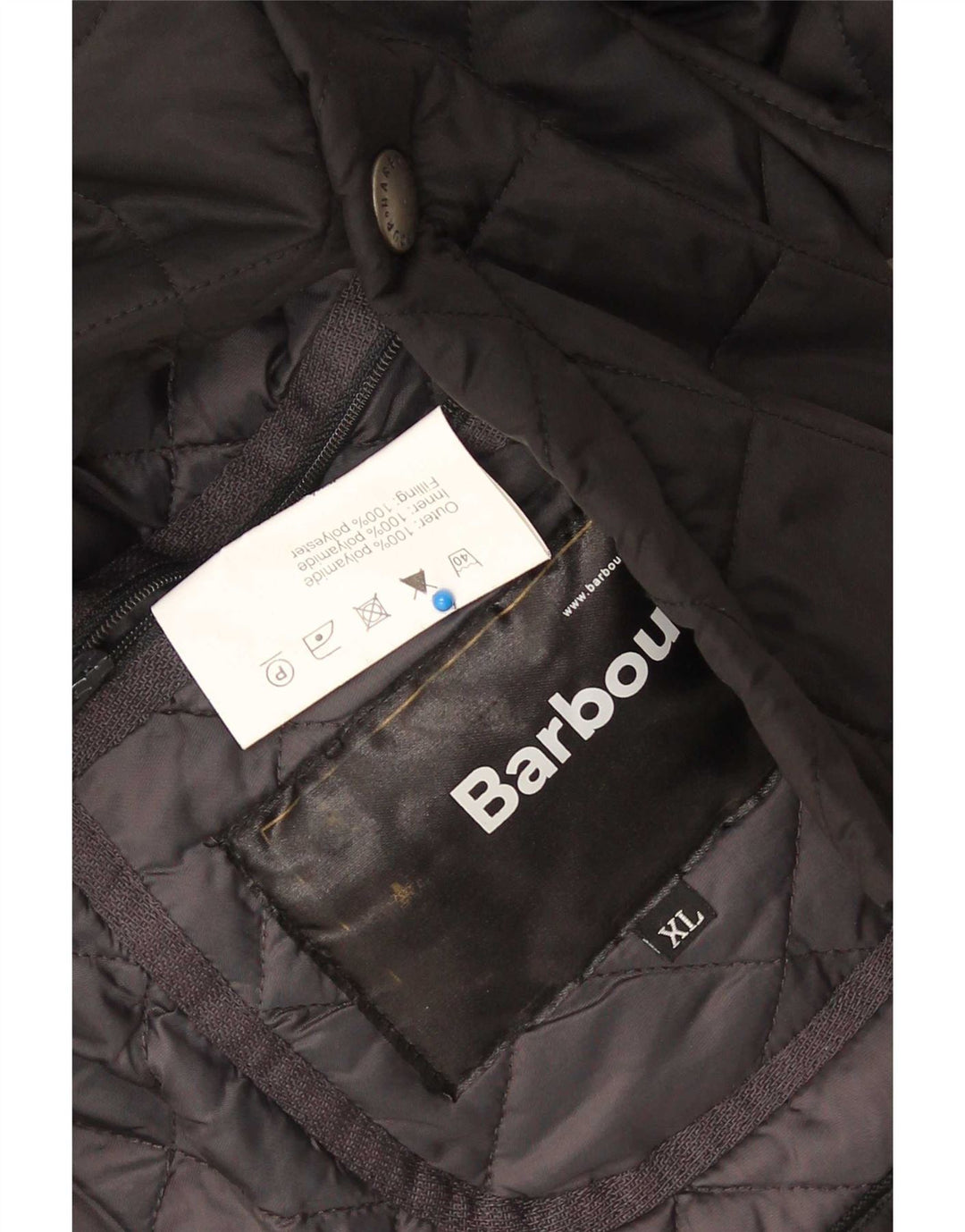 Pardesiu matlasat pentru bărbați Barbour UK 44 XL Poliamidă neagră