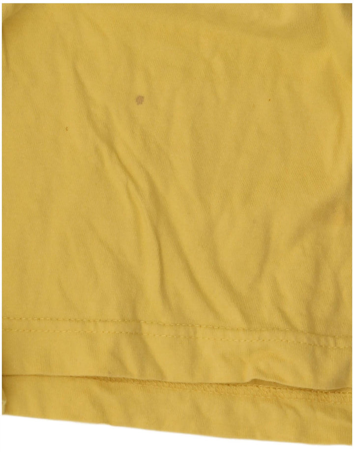 Tricou grafic Stefanel pentru barbati Top mare bumbac galben
