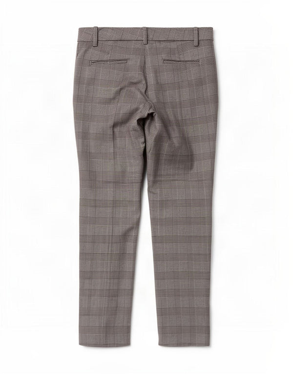 Pantaloni chino slim pentru femei Zara EU 40 Mediu L30 L27 Gri Houndstooth