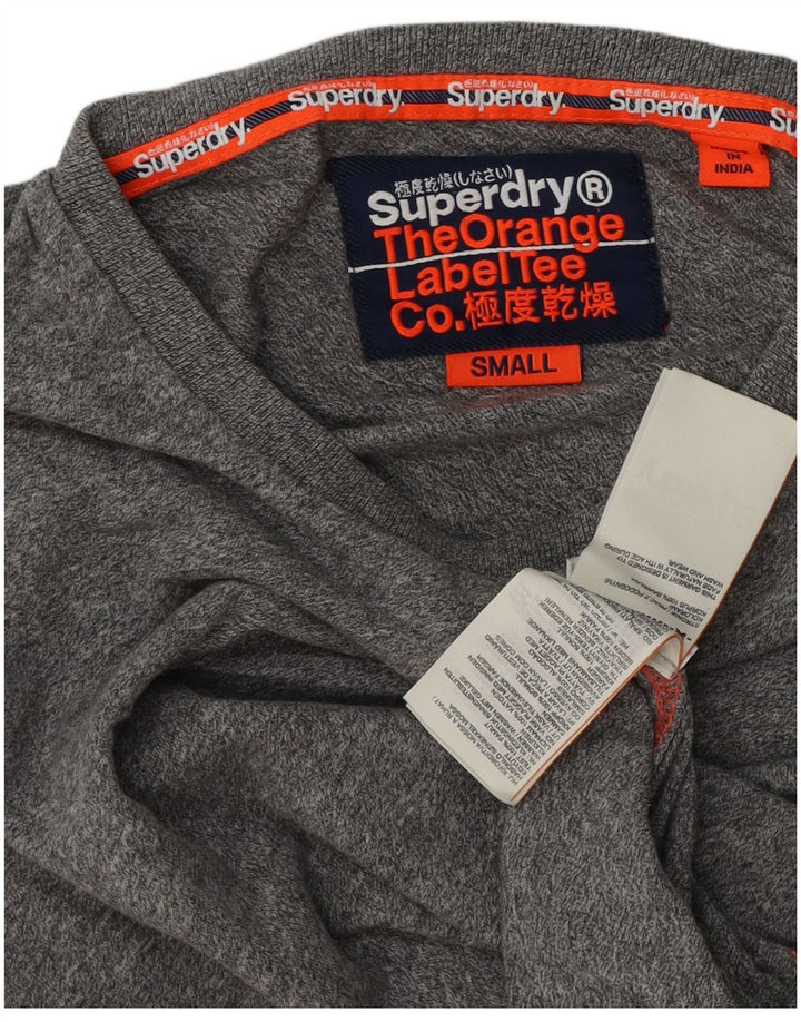 Top cu mânecă lungă pentru bărbați Superdry, bumbac cu pete gri mici