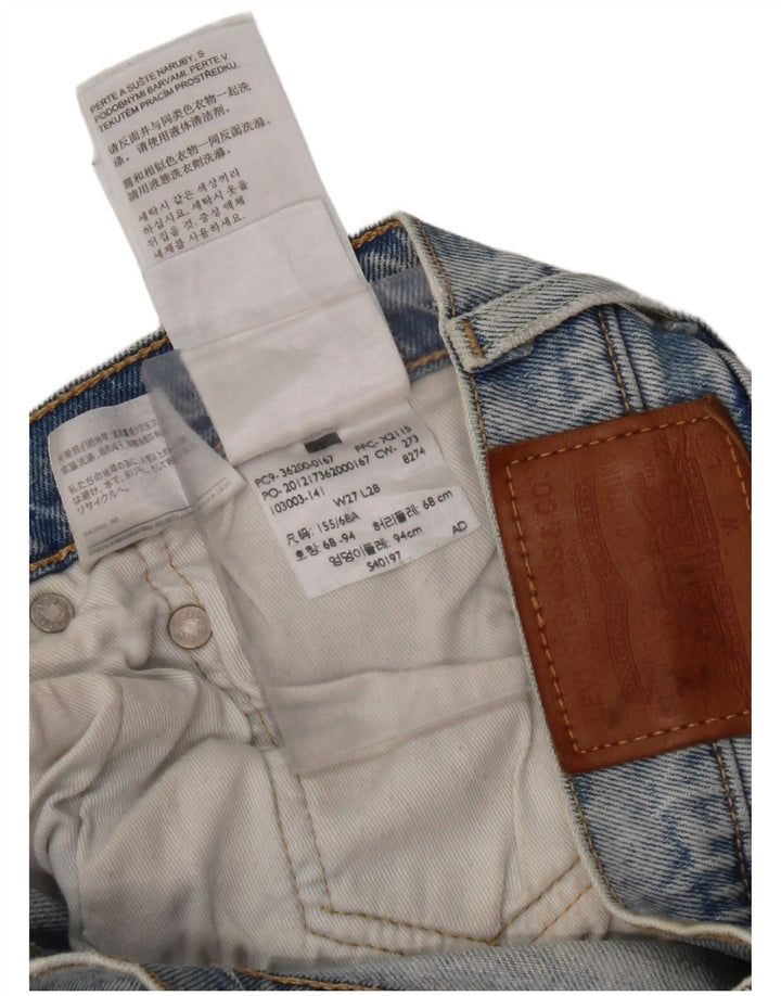 Blugi drepti pentru bărbați LEVI'S W27 L28 Bumbac albastru