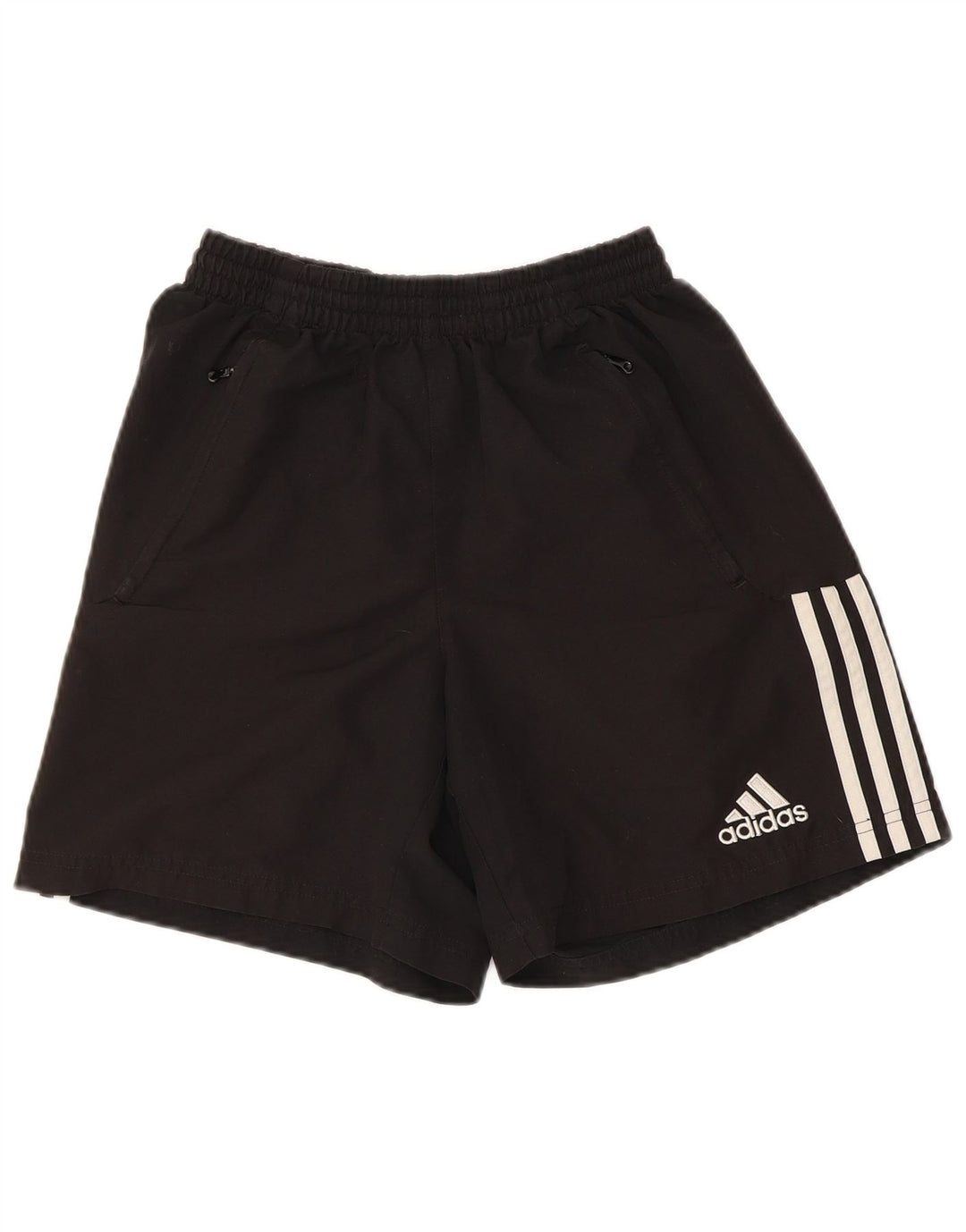 Pantaloni scurți sport Adidas pentru femei UK 12 Medium Black Colorblock Poliester
