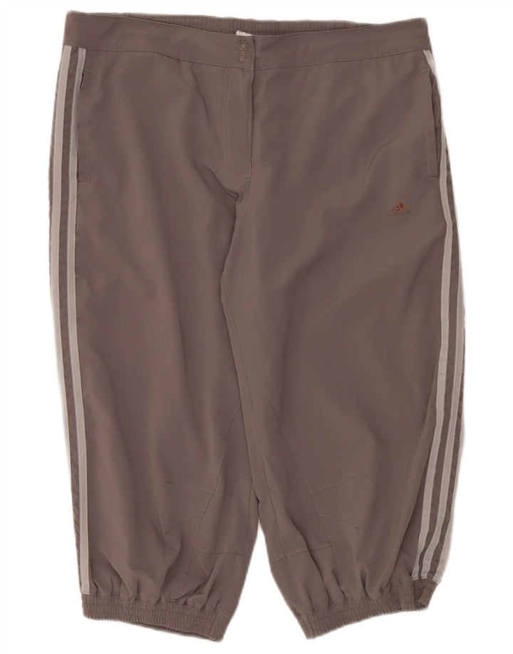 Pantaloni scurți sport Adidas Climalite Bermuda pentru femei UK 12 Gri mediu