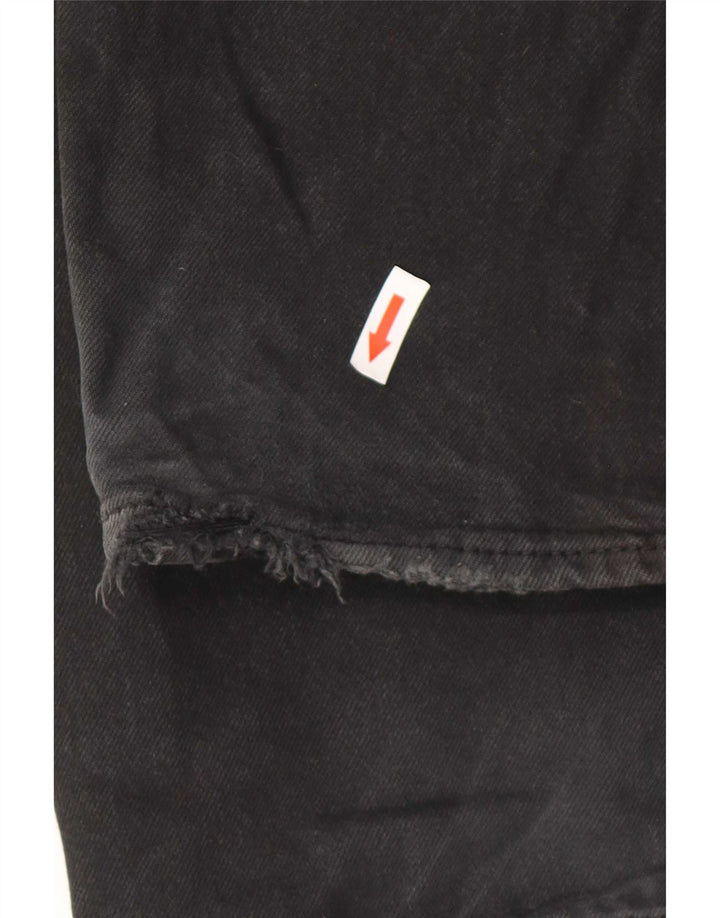 Blugi drepti pentru bărbați Levi's W36 L32 bumbac negru