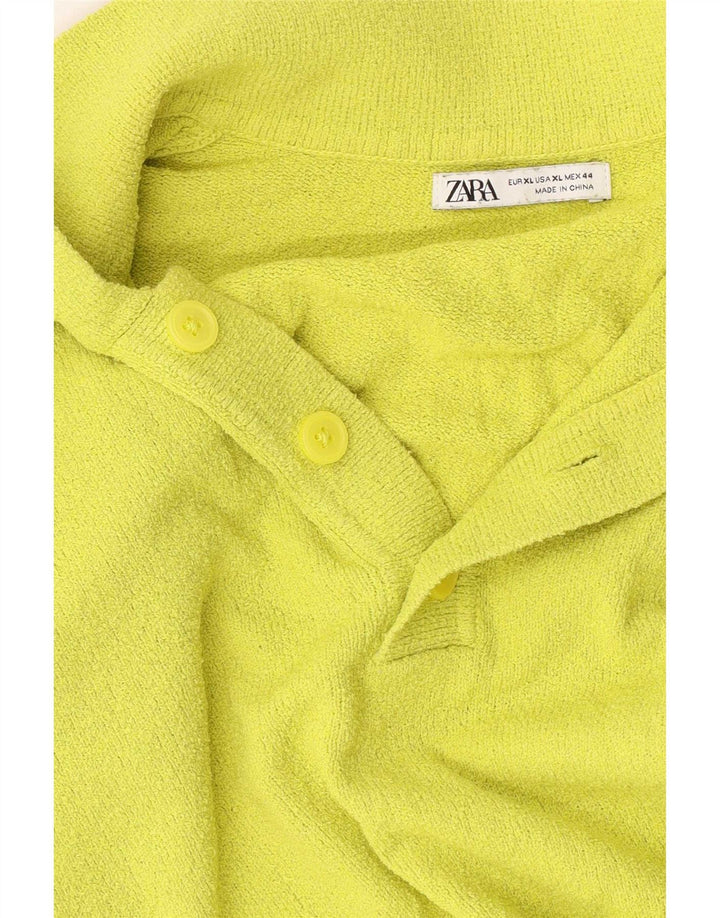 Tricou polo pentru bărbați Zara XL Galben