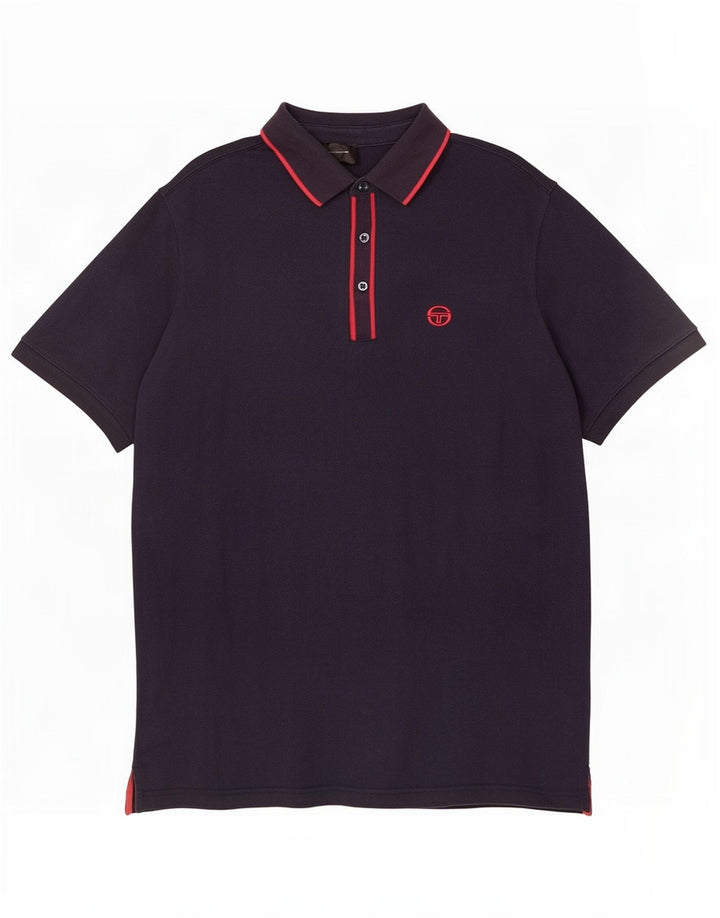 Cămașă polo Sergio Tacchini pentru bărbați XL Bumbac bleumarin