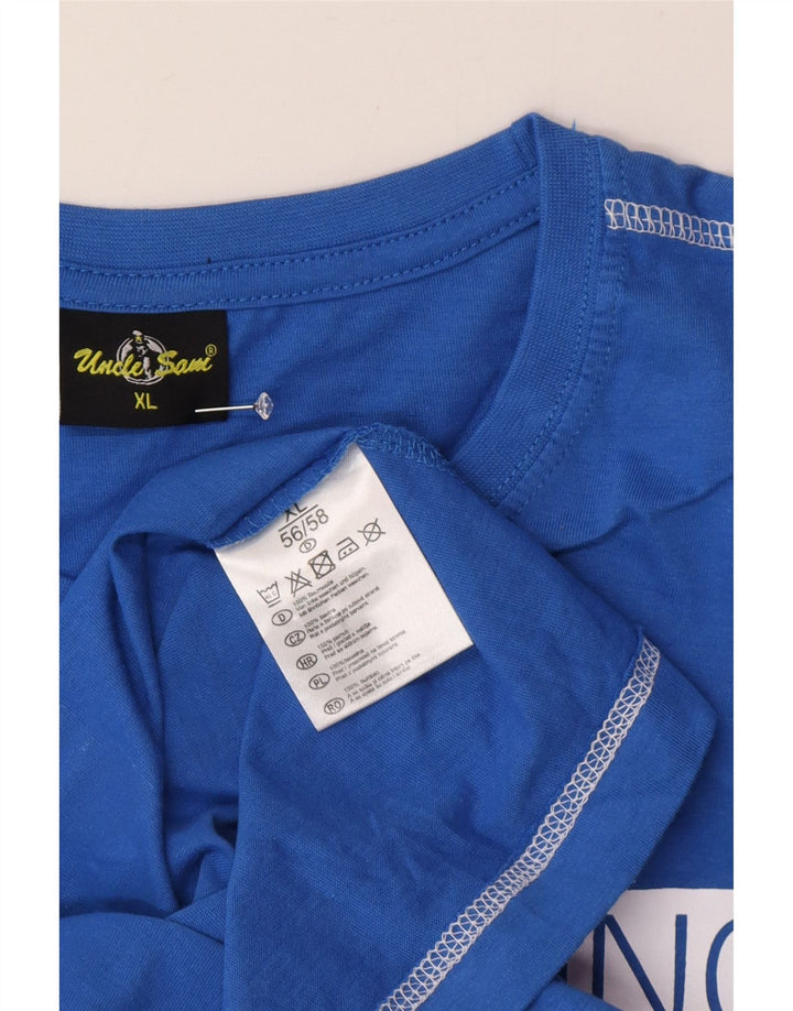 Tricou grafic pentru bărbați Uncle Sam Top XL Bumbac albastru