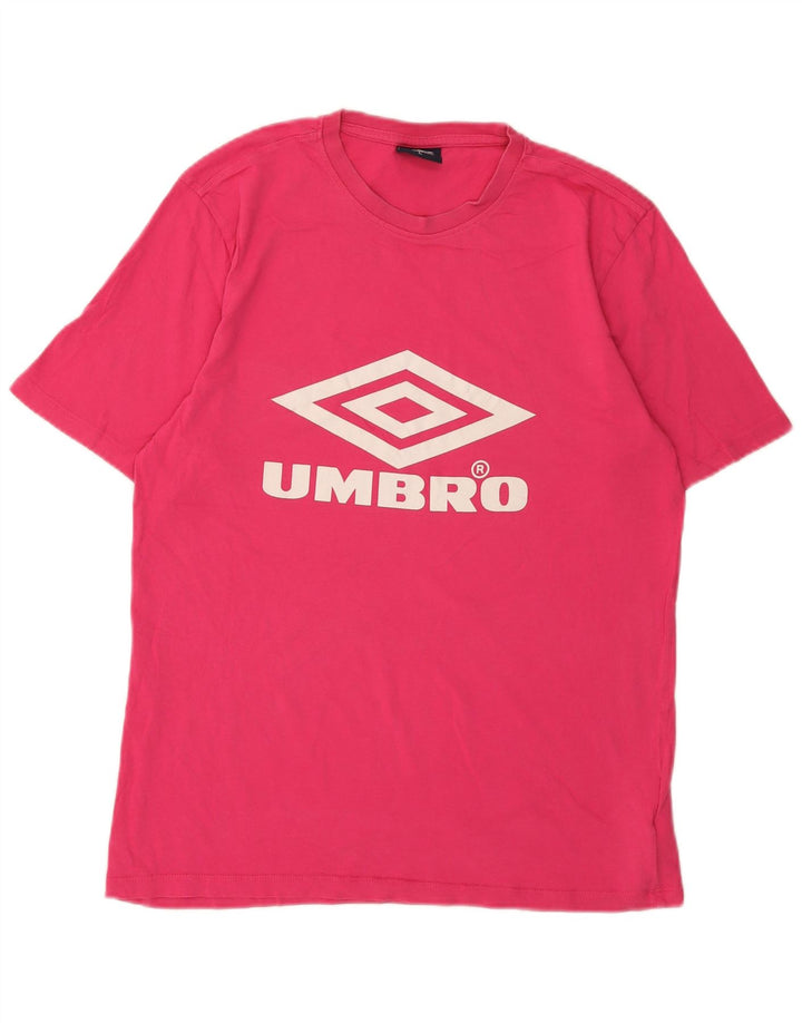 Tricou grafic pentru bărbați Umbro Top mare bumbac roz
