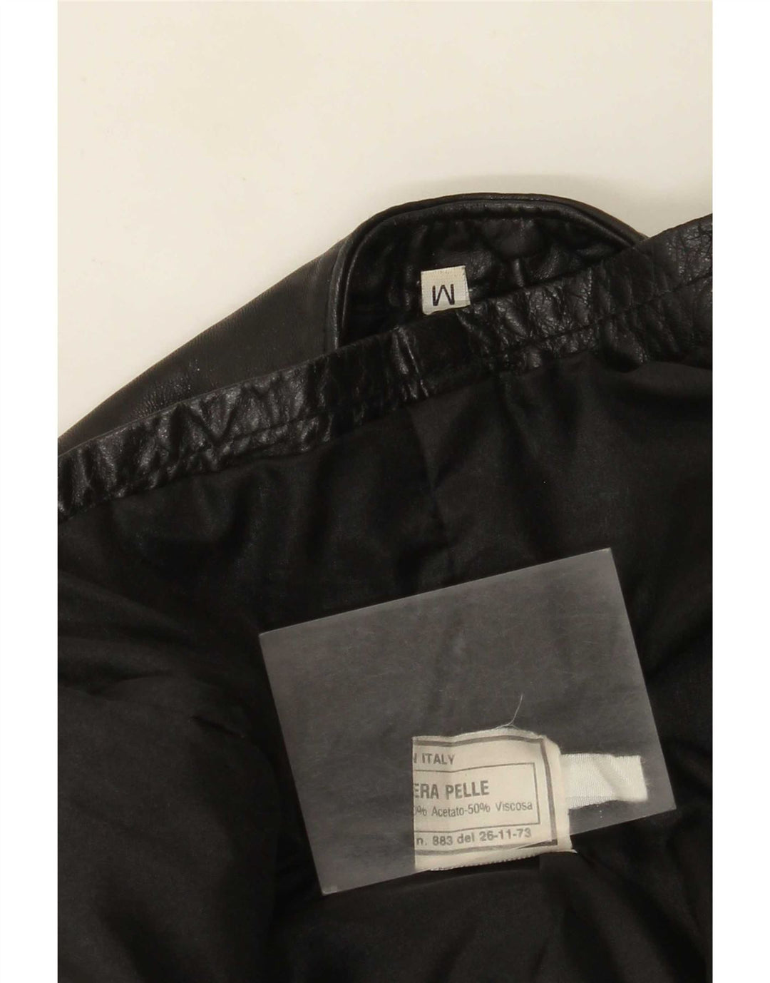Gilet din piele vintage pentru femei UK 12 Medium Black