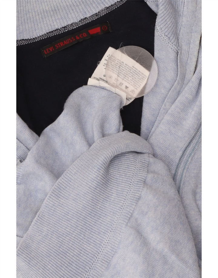 Pulover cardigan pentru femei LEVI'S UK 10 mic, albastru, bumbac