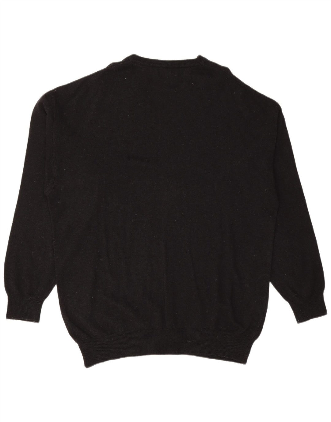 Pulover pentru bărbați KAPPA cu decolteu în V, XL, lână neagră