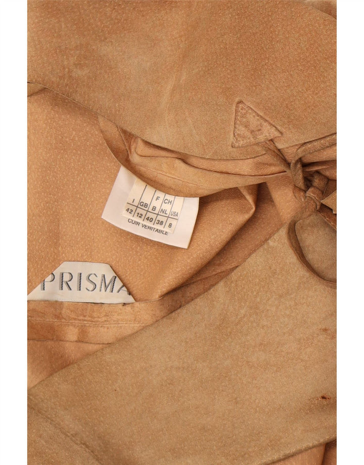 Gilet de piele intoarsa pentru femei Prisma UK 12 piele maro medie