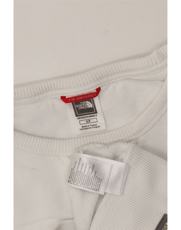 Hanorac grafic pentru bărbați THE NORTH FACE Pulover mic, alb, bumbac