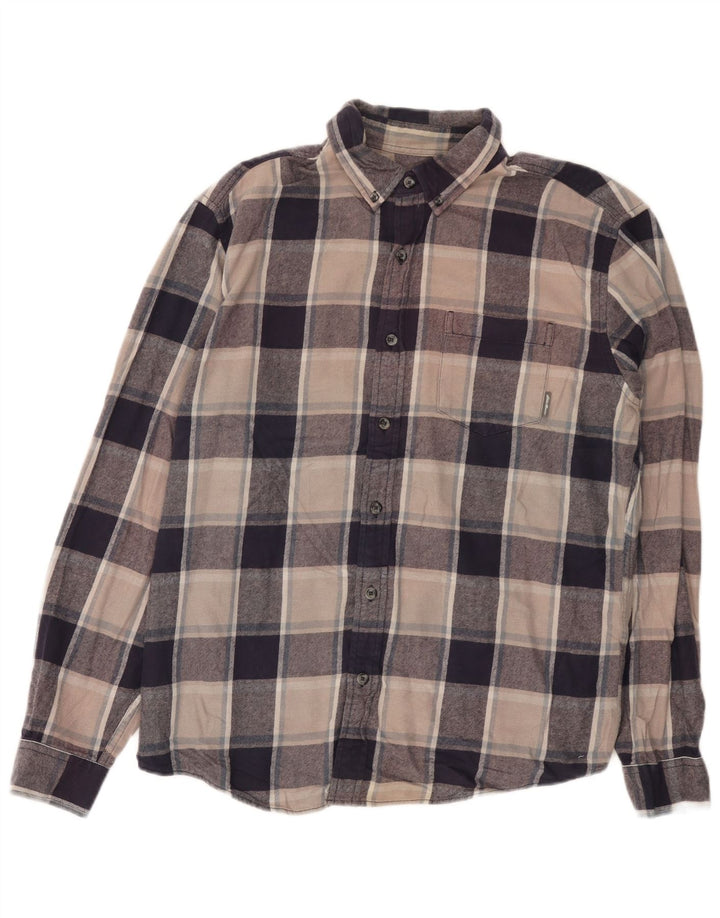 Cămașă de flanel pentru bărbați Eddie Bauer, bumbac cu carouri multicolore
