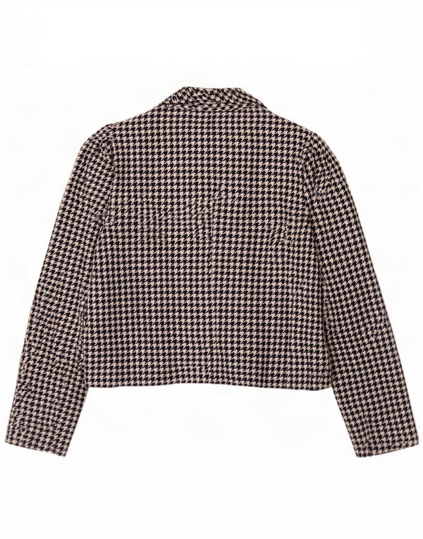 Jachetă Blazer pentru femei Mona cu 2 nasturi UK 12 Medium Bluemarin Houndstooth