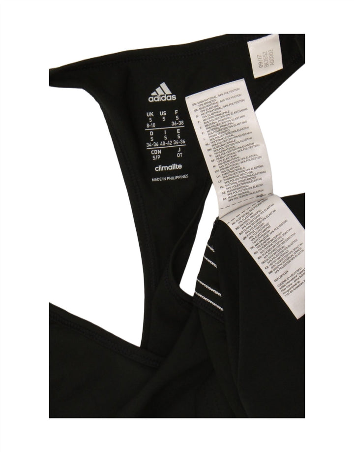 Vest Top Climalite pentru femei Adidas UK 8/10 Poliester negru mic