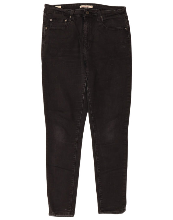 Blugi skinny cu talie mare 721 Levi's pentru femei L32 L30 bumbac negru