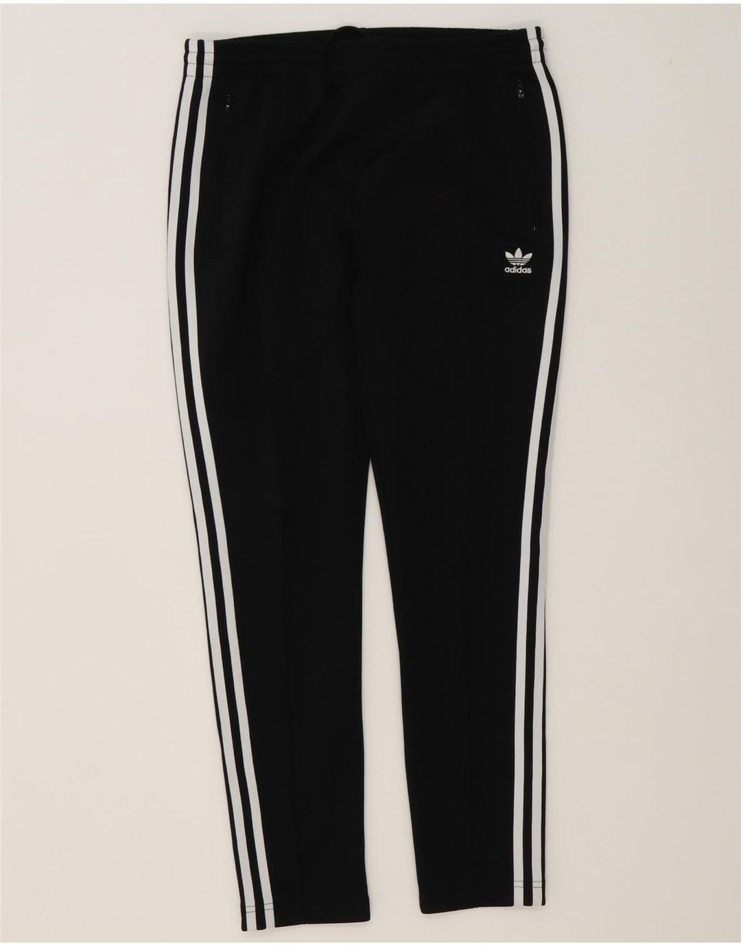 Pantaloni de trening Adidas pentru femei UK 12 Poliester mediu negru