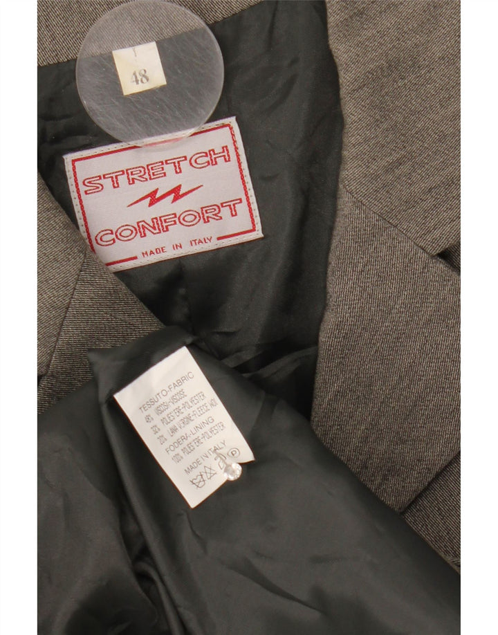 Pardesiu Vintage pentru femei IT 48 XL Gri Viscoza