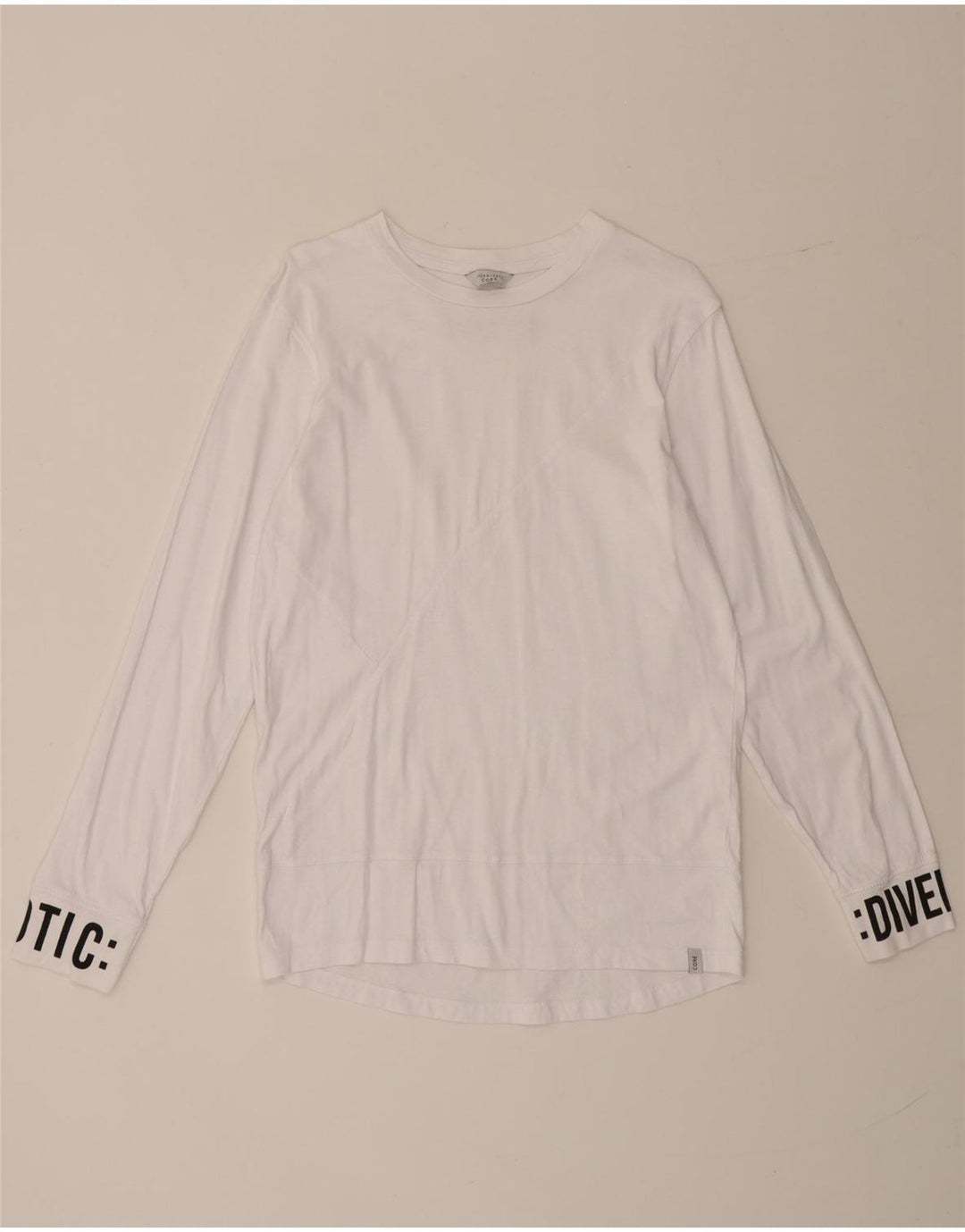 Jack & Jones Tricou cu mânecă lungă pentru bărbați, alb mic