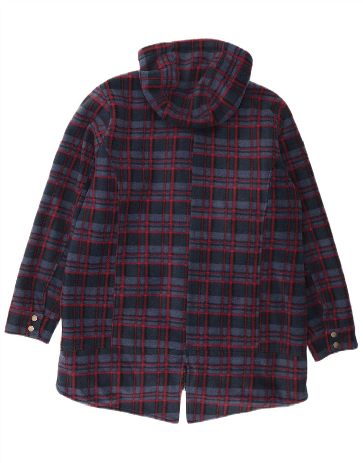 Jachetă parka cu glugă pentru femei Cotton Traders UK 16, mare, bleumarin, check