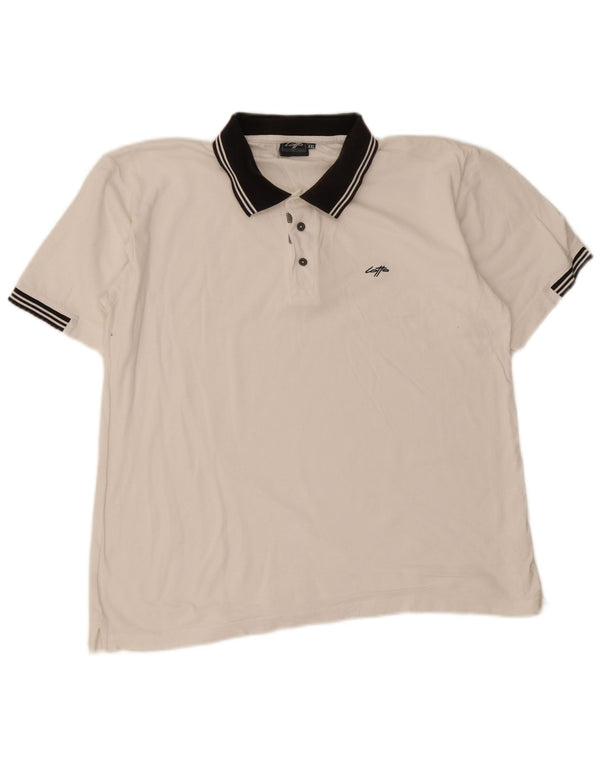 Tricou polo rugby pentru bărbați Lotto 2XL cu dungi albe