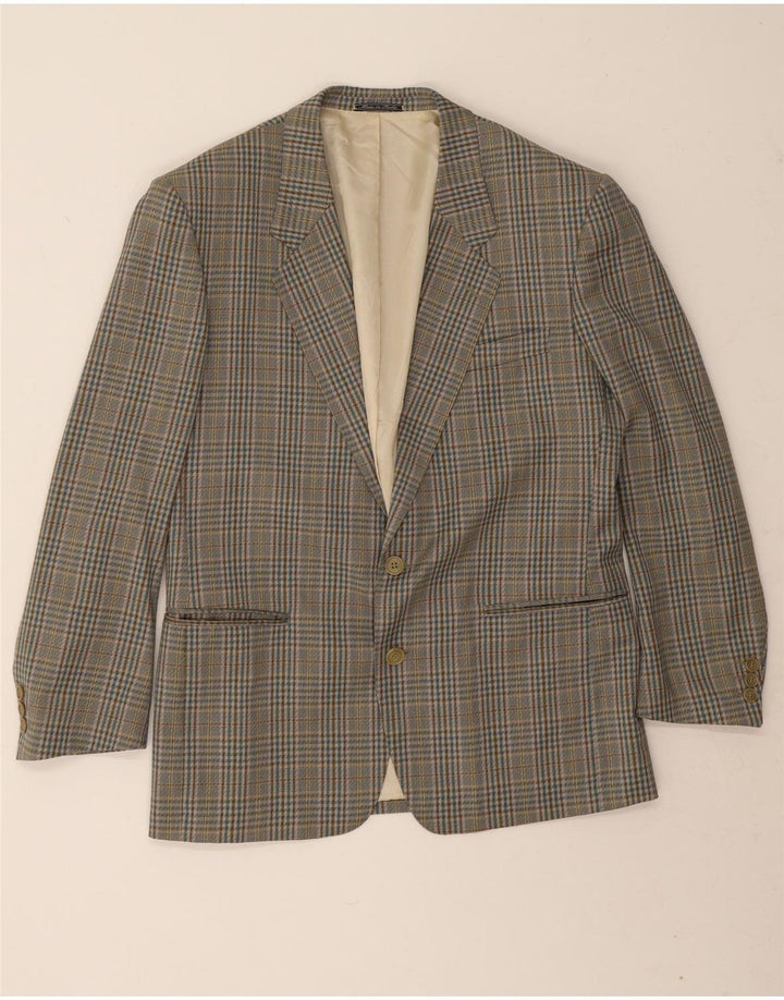 Sacou Blazer pentru bărbați Prandina cu 2 nasturi UK 40 Lână nouă, verde mare, cu picior de gală