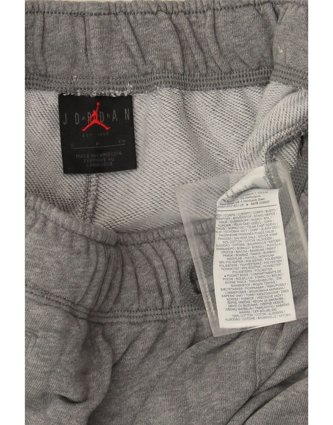 Pantaloni de trening Jordan pentru bărbați Joggeri mici, gri bumbac