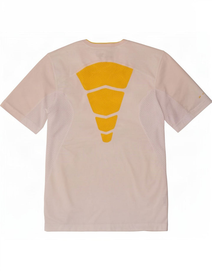 Tricou Nike Dri Fit pentru bărbați Top mic, alb, poliester color bloc
