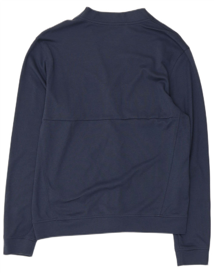 Trening pentru bărbați Adidas Top Jachetă Mic din bumbac bleumarin