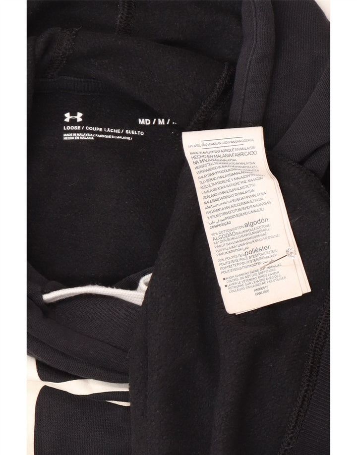 Pulover pentru bărbați Under Armour cu capota grafică, bumbac, albastru bleumarin mediu