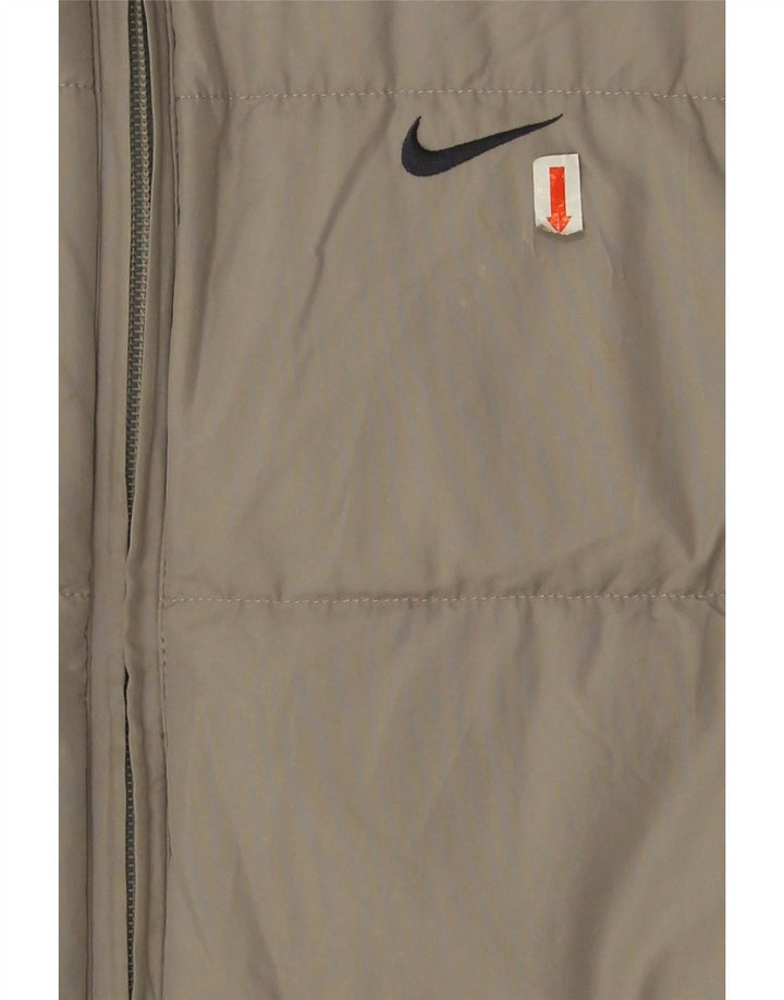 Gilet căptușit pentru băieți Nike 10-11 ani, gri mediu, poliester color bloc