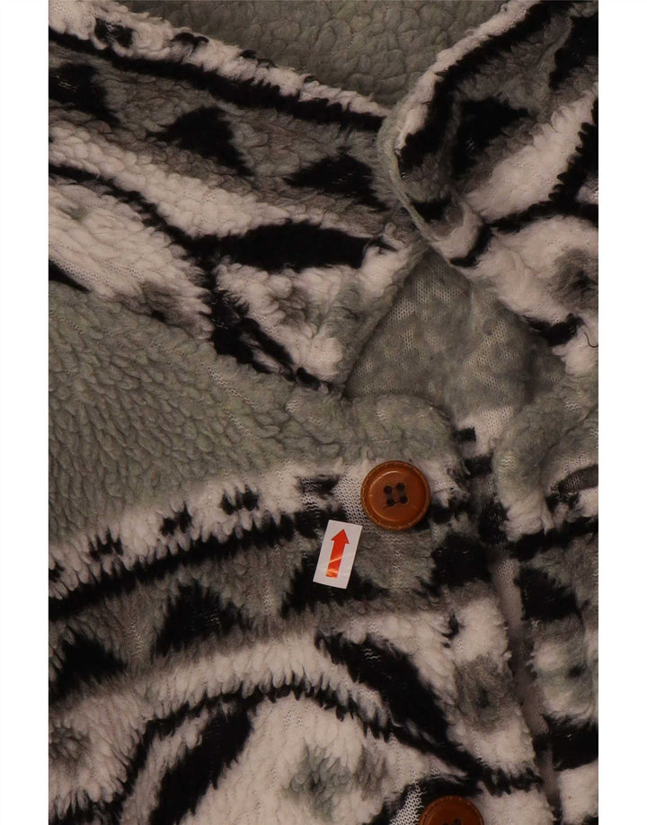 Jachetă vintage pentru bărbați din lână UK 38 Medium Gri Fair Isle
