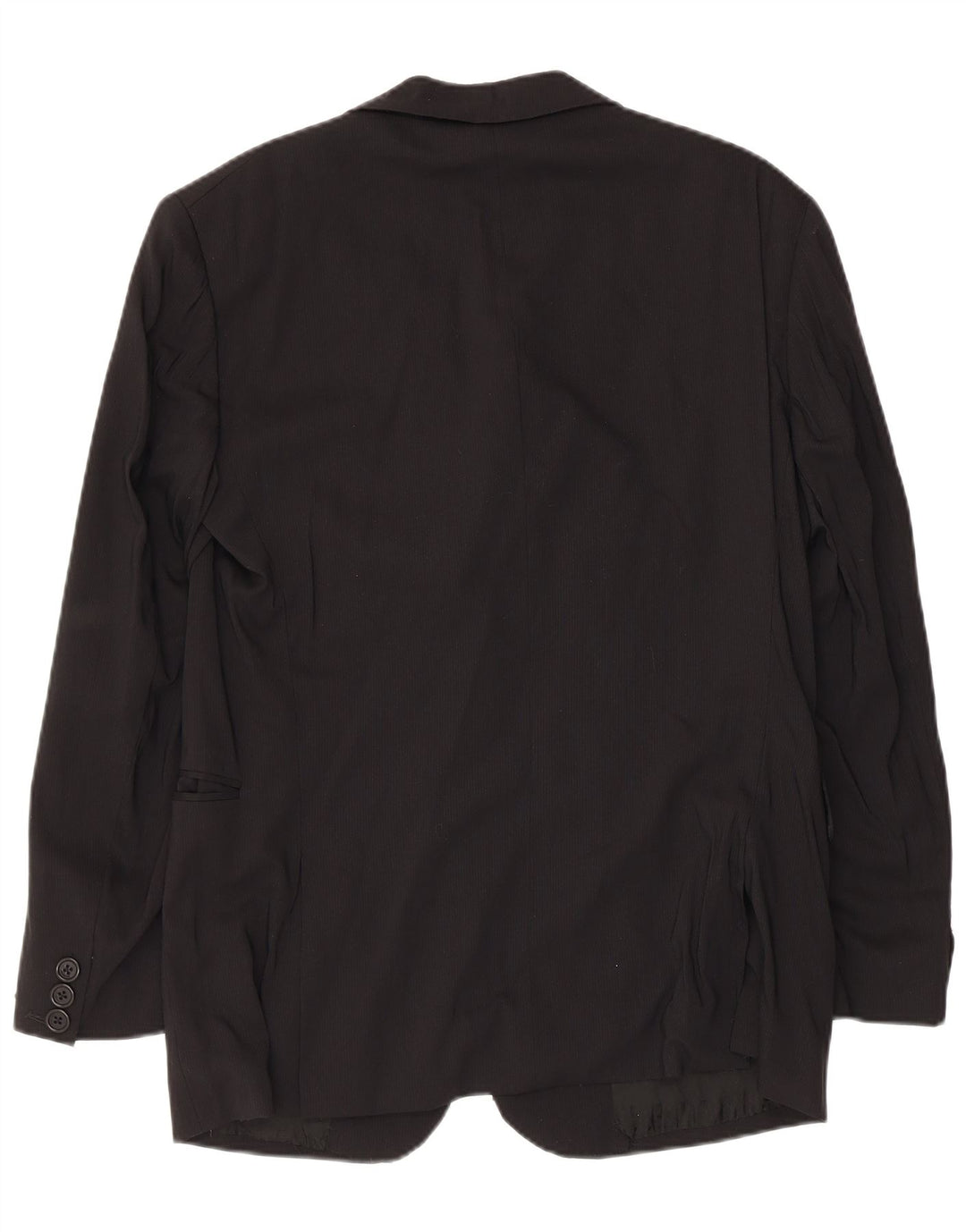 BIKKEMBERGS Jachetă pentru bărbați cu 2 nasturi IT 50, mare, neagră, viscoză