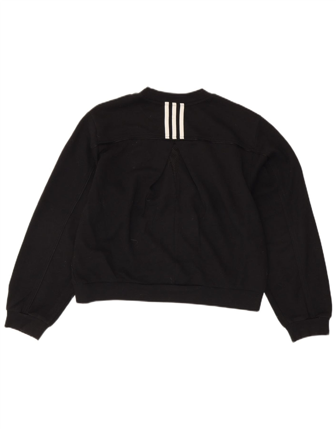 Pulover oversize ADIDAS Crop pentru femei UK 8/10 Small Black
