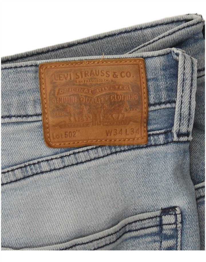 Blugi conici pentru bărbați Levi's 502 W34 L34 albastru