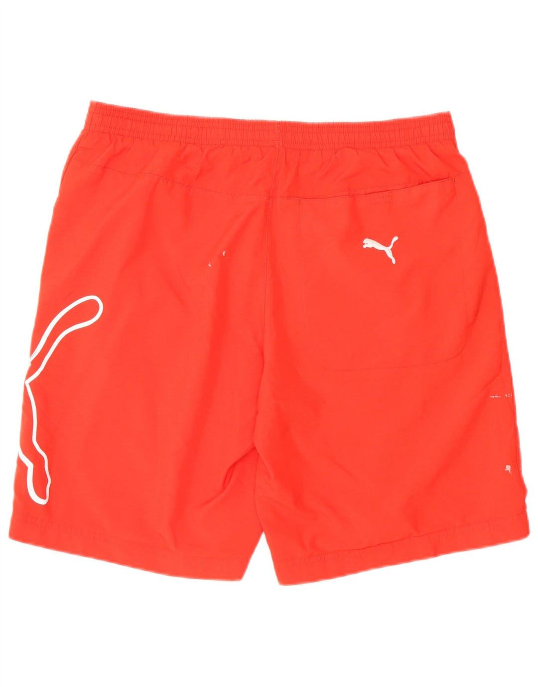 Pantaloni scurți sport grafic Puma pentru bărbați, roșii mici