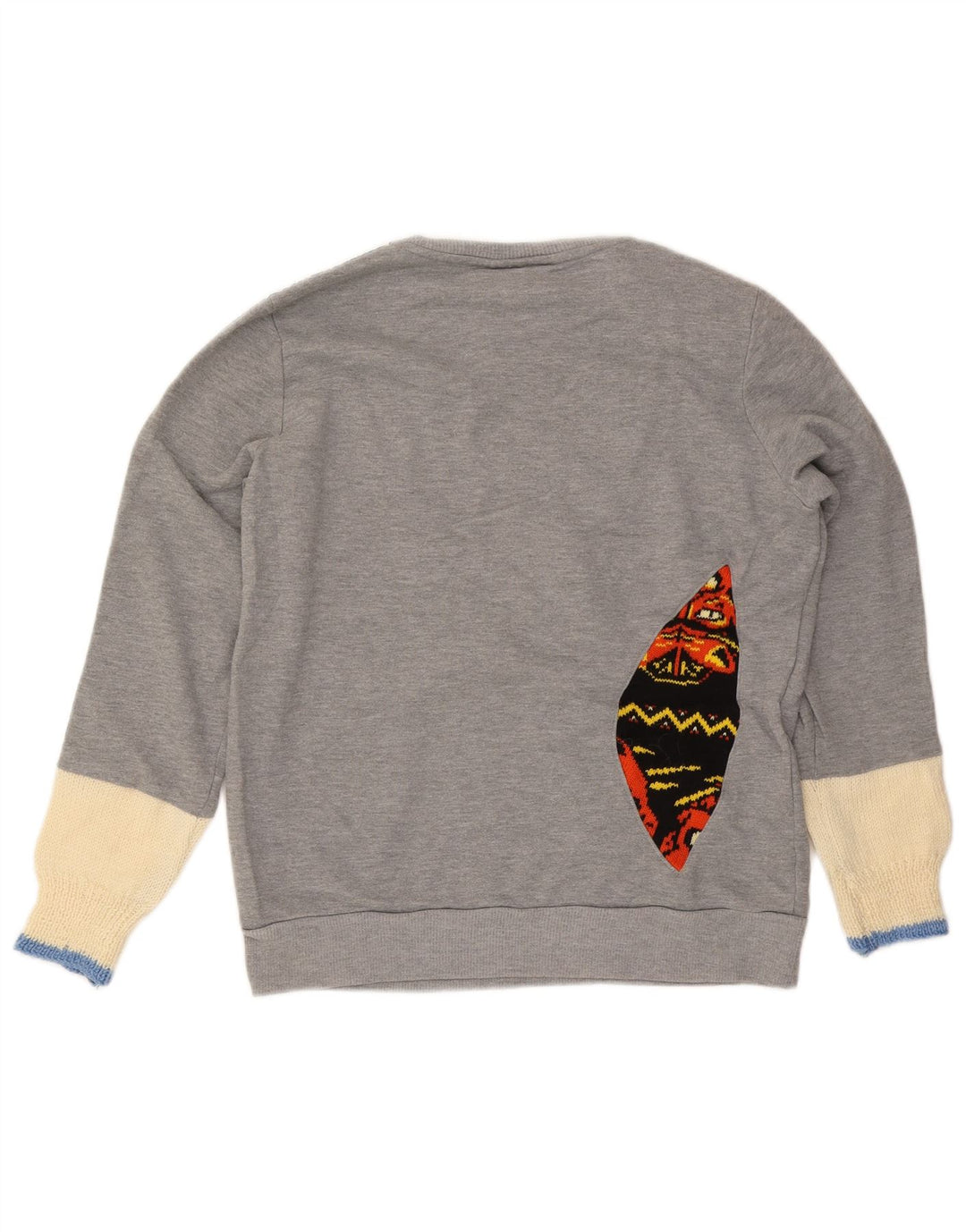 Pulover cu grafic pentru femei Fila UK 16, mare, gri Colorblock