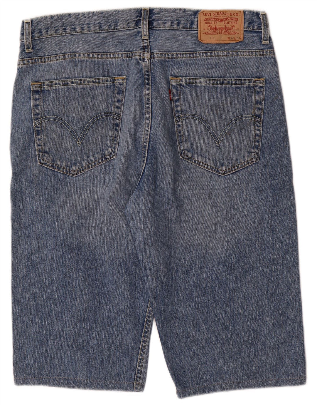 Pantaloni scurți Levi's 752 Denim W36 Large Blue Bumbac