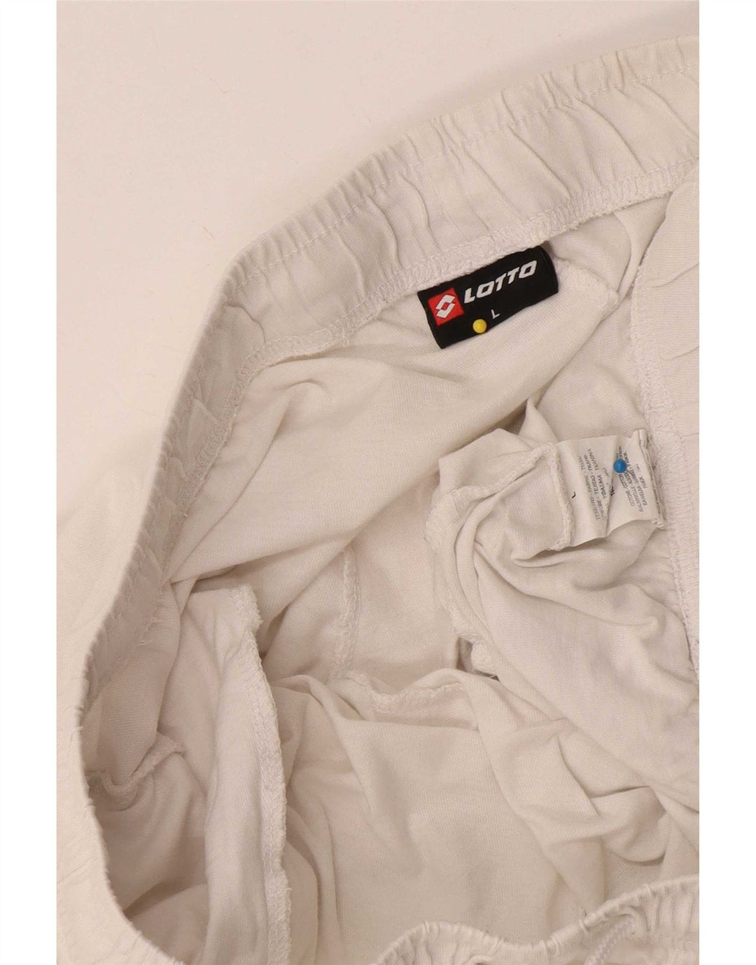 Pantaloni scurți sport Lotto pentru bărbați, mari, alb, din bumbac
