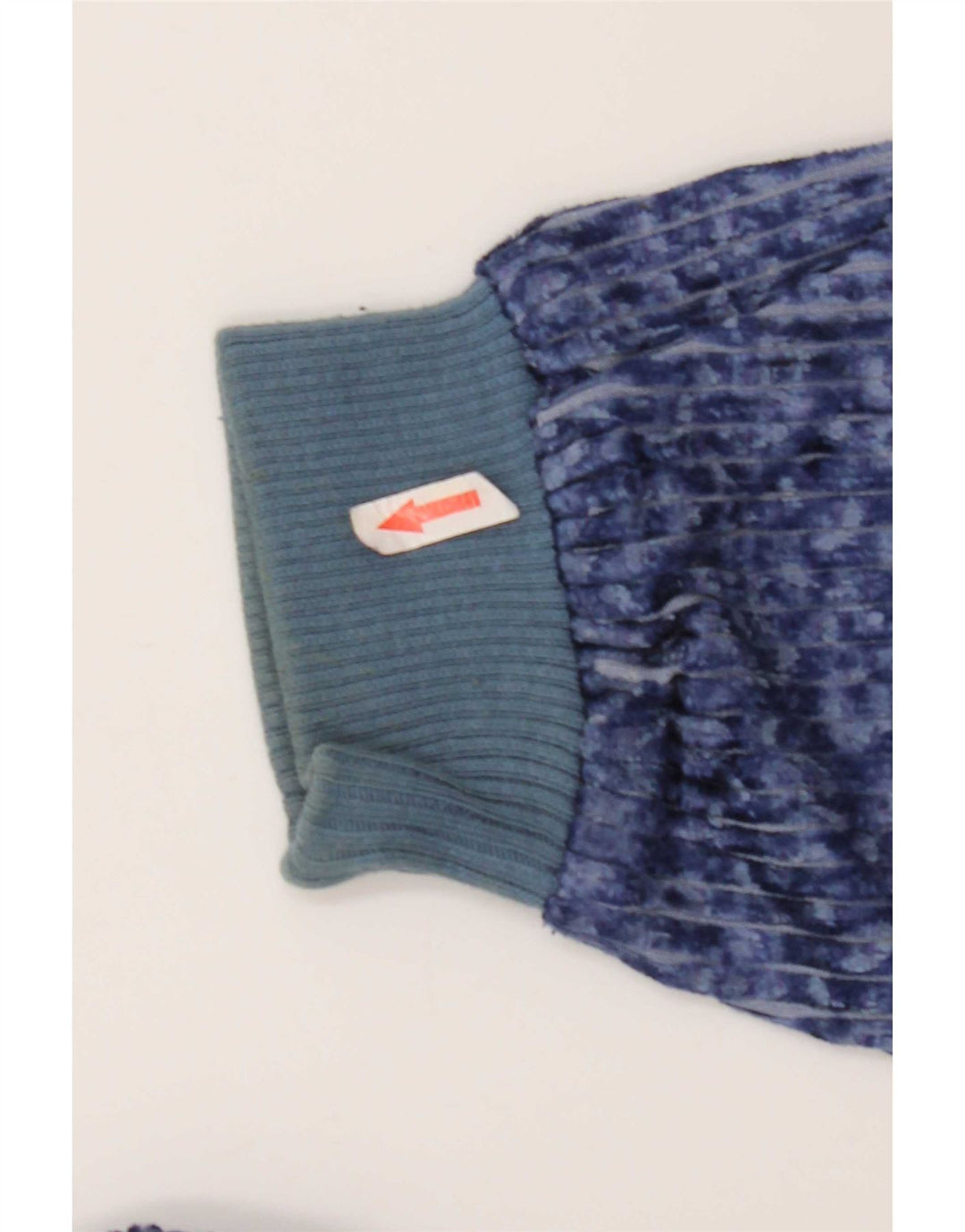 Hanorac Vintage pentru bărbați din velur Pulover Medium Blue Pinstripe Poliester