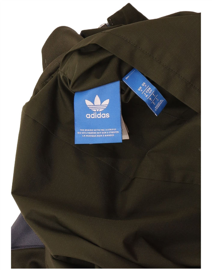 Jachetă reversibilă cu glugă pentru bărbați Adidas UK 36 Poliester kaki mic