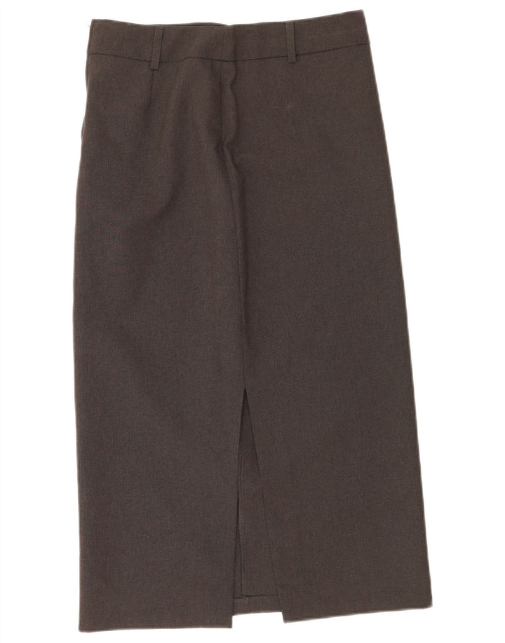 Fusta dreaptă midi pentru femei Benetton IT 40 Small W26 Poliester gri