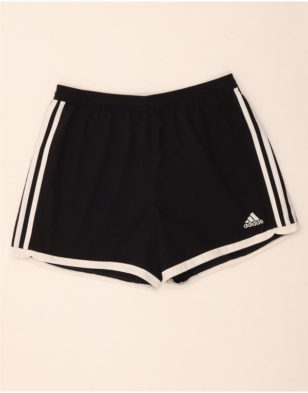 Pantaloni scurți sport Climacool Adidas pentru femei Marea Britanie 12/14 Poliester mediu negru