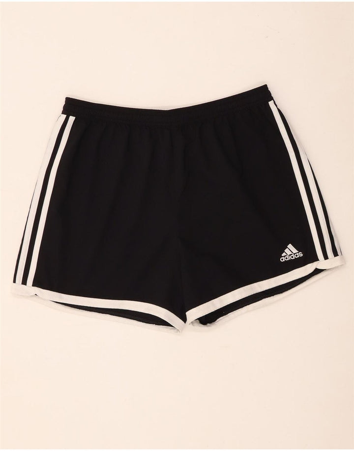 Pantaloni scurți sport Climacool Adidas pentru femei Marea Britanie 12/14 Poliester mediu negru
