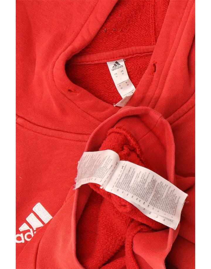 Pulover Adidas pentru bărbați, bumbac roșu mediu