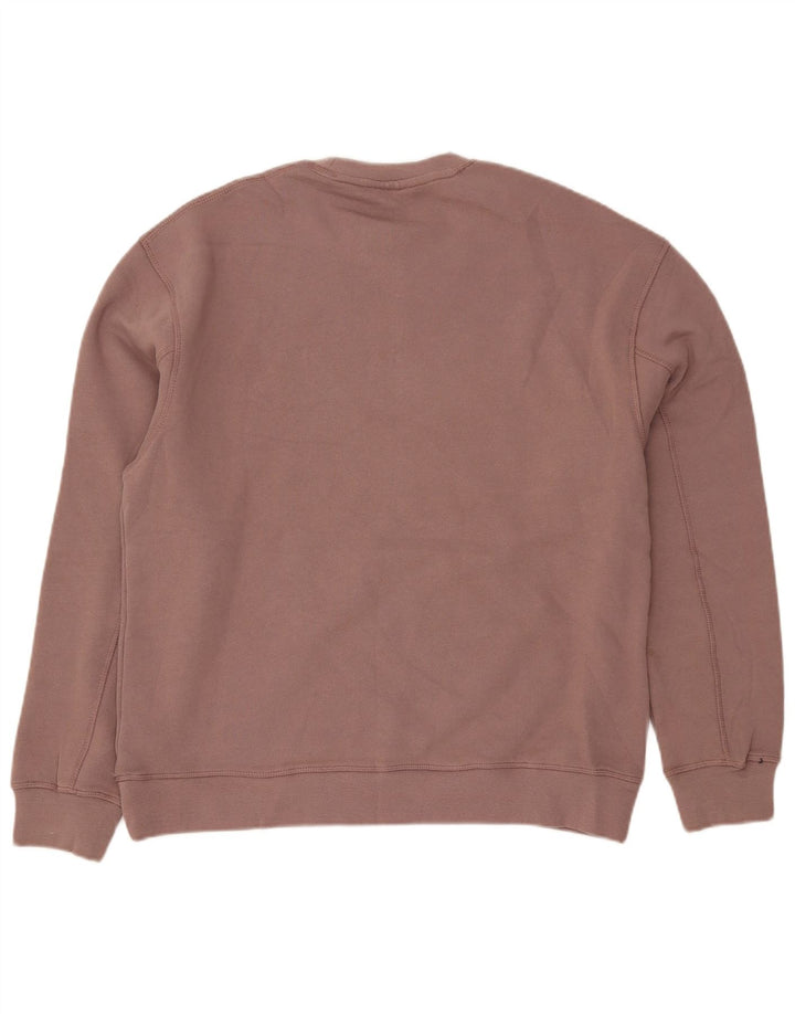 TOPSHOP Pulover supradimensionat pentru femei UK 14 Bumbac roz mediu