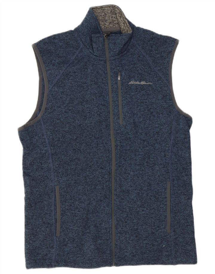EDDIE BAUER Jachetă de trening fără mâneci pentru bărbați, albastru mediu, pete