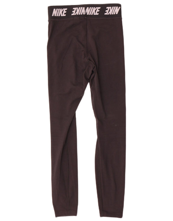 Leggings grafic Nike pentru femei UK 8 Small Black